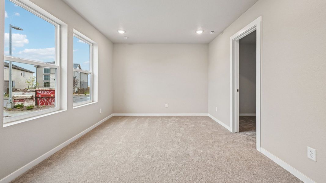 Furnished interior view inside a new home in Windler Townhomes, Aurora (Image 20). Furnished interior view inside a new home in Windler Townhomes, Aurora (Image 20).