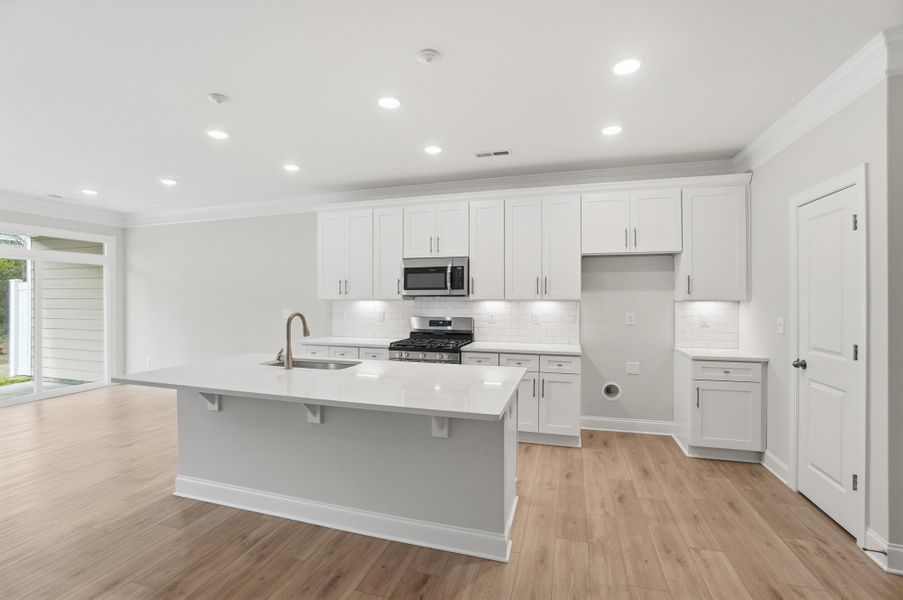 Furnished interior view inside a new home in Harrisburg Village Townhomes, Harrisburg (Image 8).