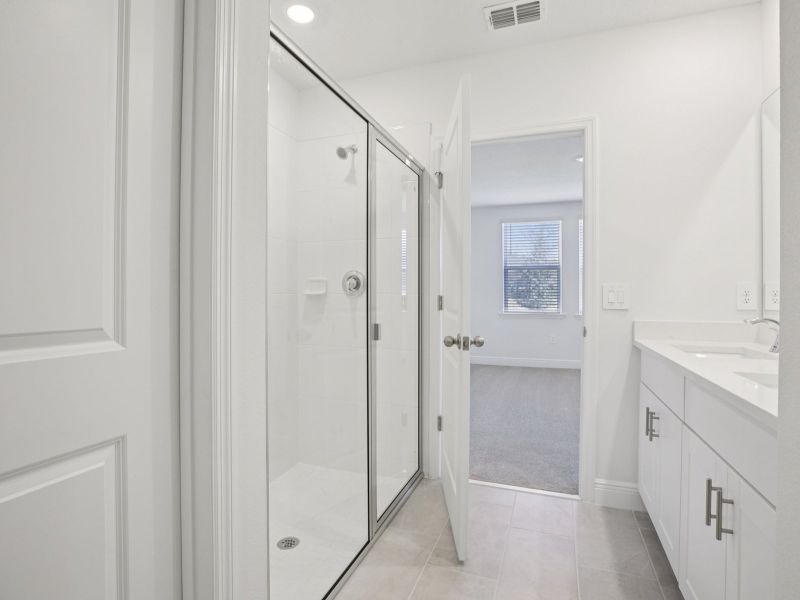 Furnished interior view inside a new home in The Reserve at Hammock Oaks - Classic Series, Lady Lake (Image 9).