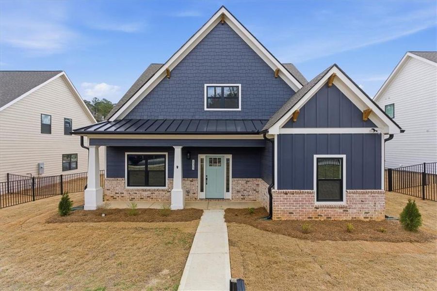 Front exterior of a new home in Ferguson Corners, Emerson, GA, highlighting curb appeal (Image 23).