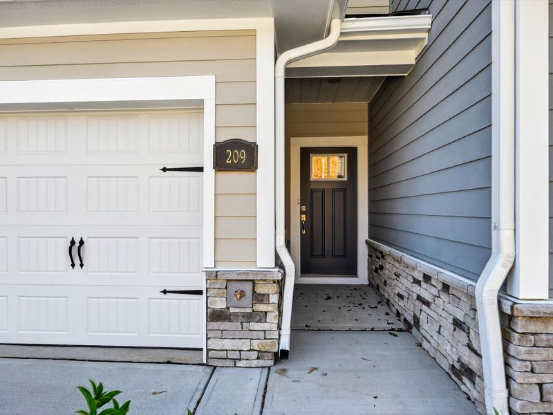 Exterior details and patio area of a home in Westview Towns, Waxhaw (Image 24).
