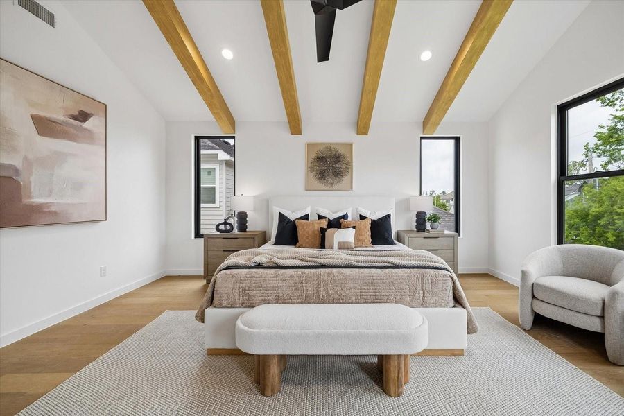 Furnished interior view inside a new home in , Houston (Image 30).