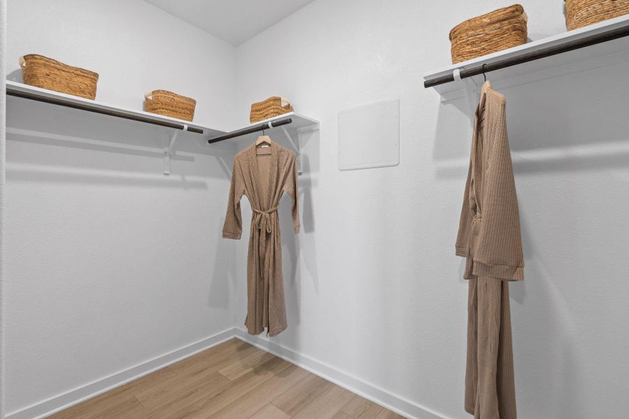 Walk-in closet in Primary Bedroom - Representative Photo