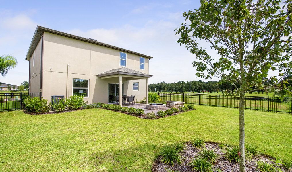 Spacious backyard