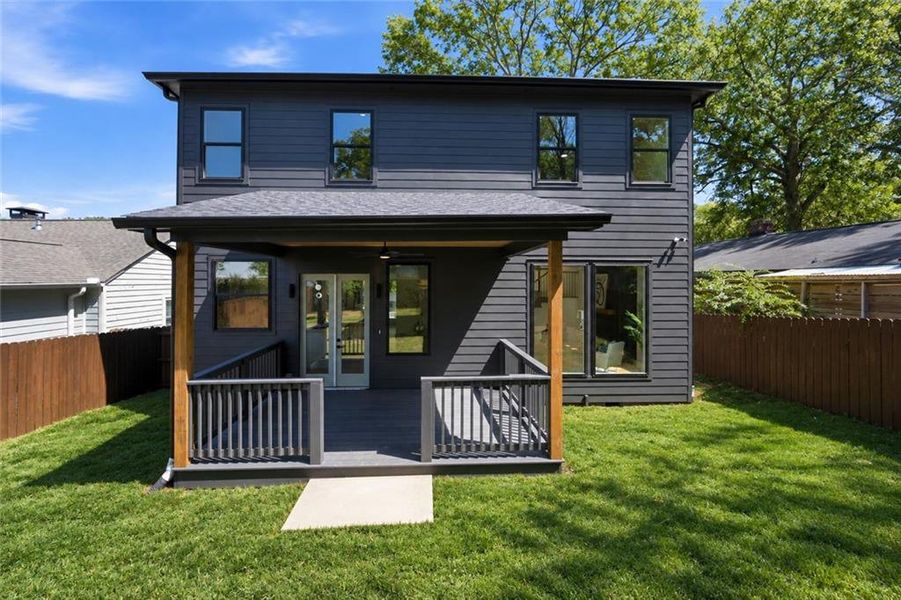Exterior details and patio area of a home in , Atlanta (Image 29). Exterior details and patio area of a home in , Atlanta (Image 29).