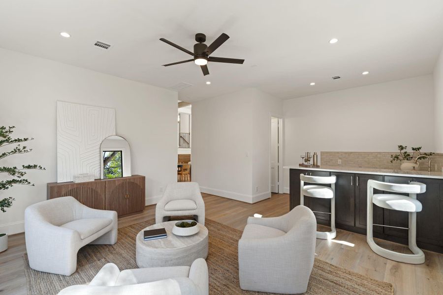 Furnished interior view inside a new home in , Houston (Image 28).