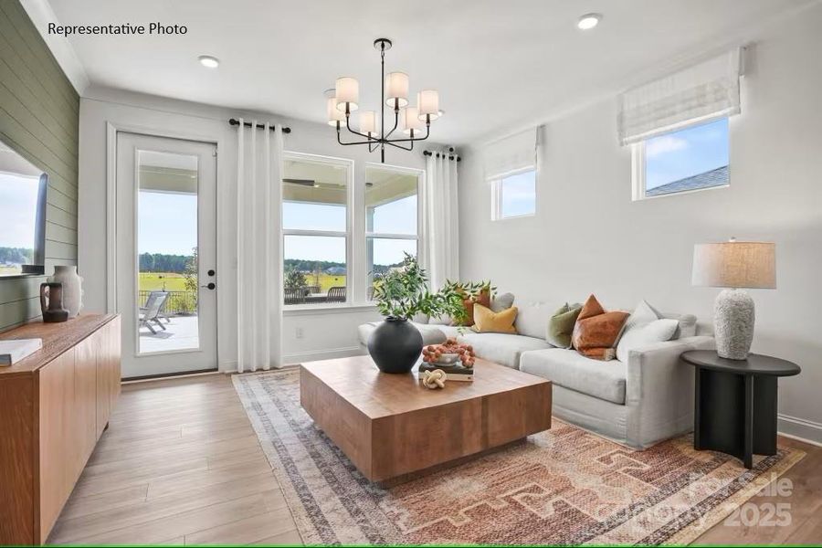 Furnished interior view inside a new home in Carolina Riverside, Belmont (Image 4).