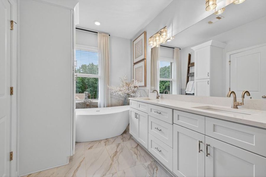 Furnished interior view inside a new home in , Flowery Branch (Image 19). Furnished interior view inside a new home in , Flowery Branch (Image 19).