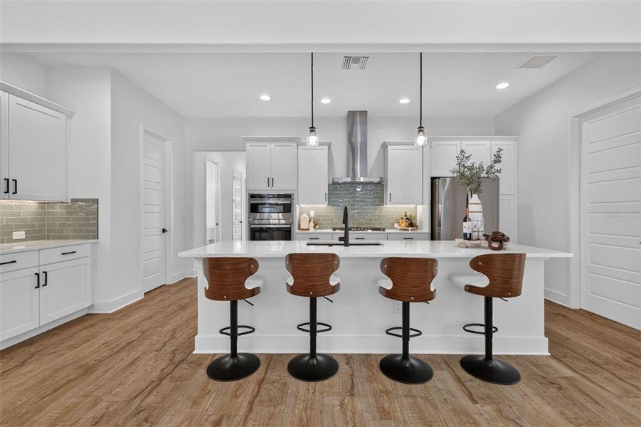 Furnished interior view inside a new home in , The Villages (Image 11).