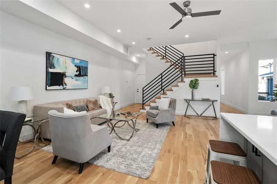 Furnished interior view inside a new home in , Atlanta (Image 7). Furnished interior view inside a new home in , Atlanta (Image 7).