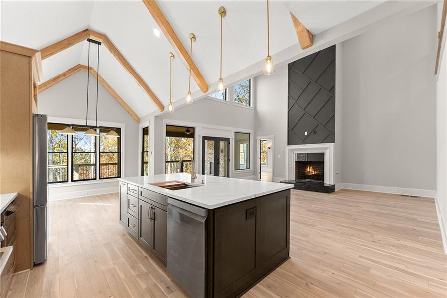 Furnished interior view inside a new home in , Dahlonega (Image 43).