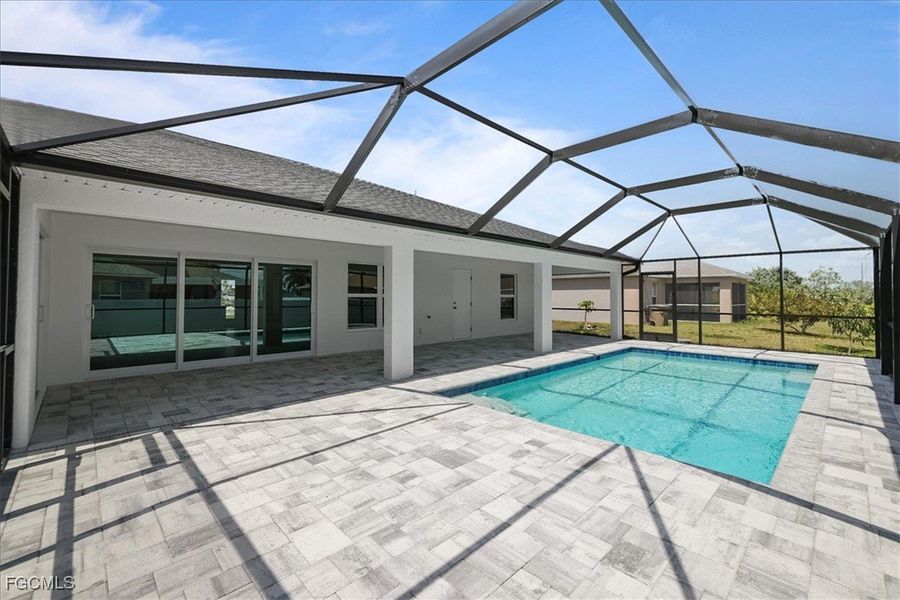 Exterior details and patio area of a home in Cape Coral, Cape Coral (Image 20).