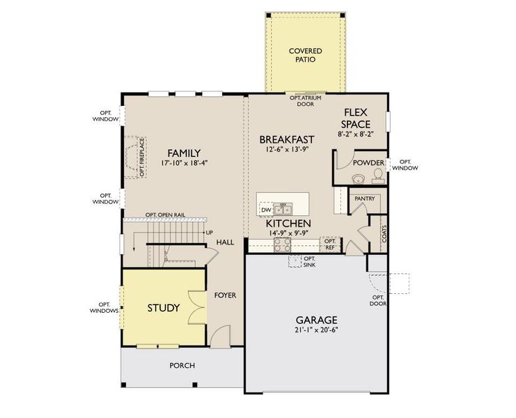 2D floor plan layout of this home in , Summerville, SC (Image 4).