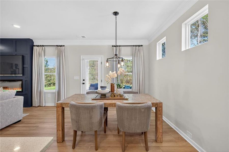 Furnished interior view inside a new home in Allen Manor, Hoschton (Image 9).