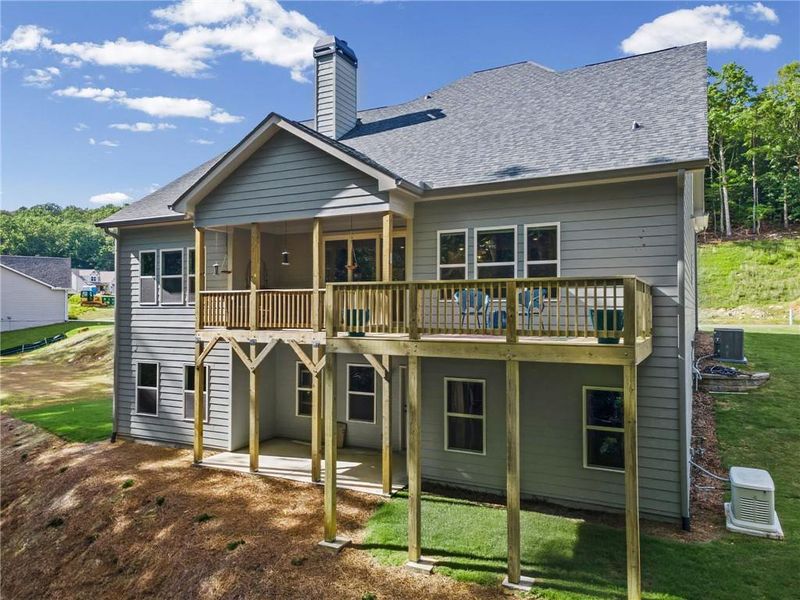 Exterior details and patio area of a home in , Waleska (Image 30).