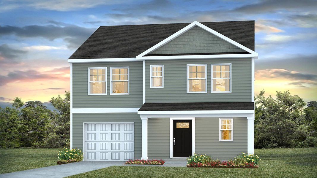 Representative exterior photo of a completed home built from the Plan by D.R. Horton in Sheep Island, Summerville, SC (Image 4). Representative exterior photo of a completed home built from the Plan by D.R. Horton in Sheep Island, Summerville, SC (Image 4).