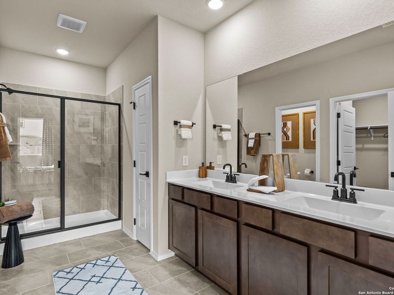 Furnished interior view inside a new home in Bricewood, San Antonio (Image 31).