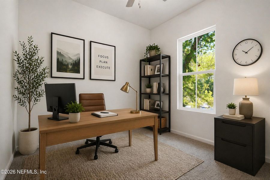 Furnished interior view inside a new home in , Jacksonville (Image 9).