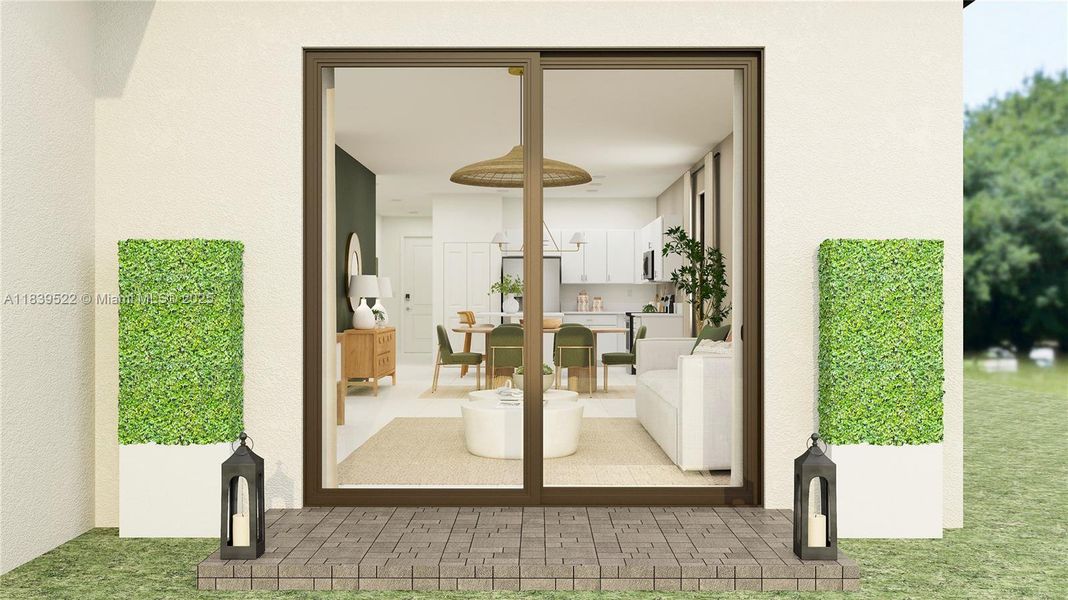 Furnished interior view inside a new home in Arbor Estates, Miami (Image 3).