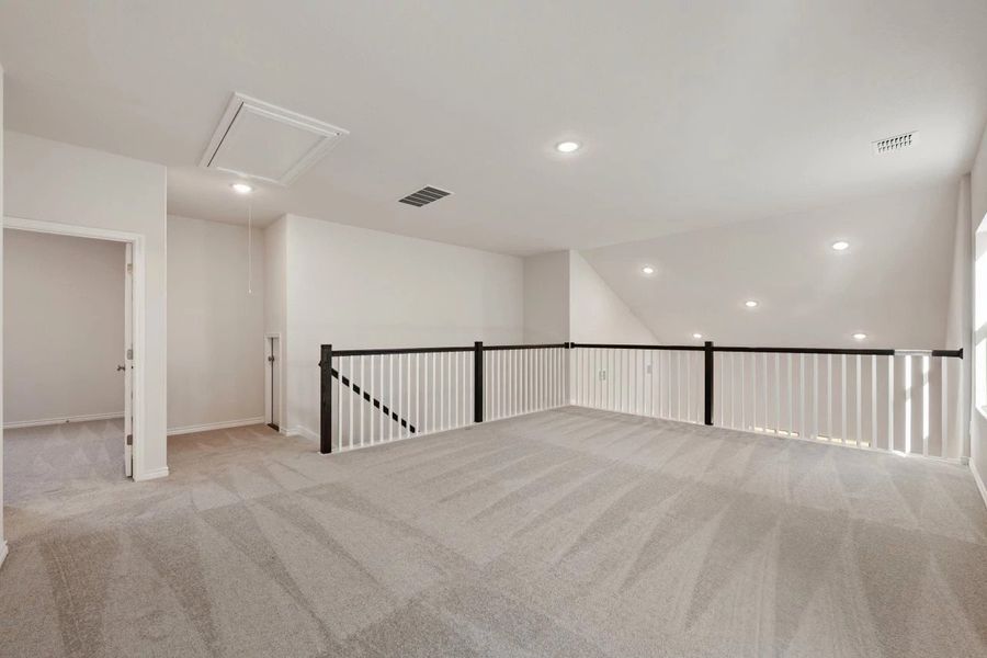 Spacious, unfurnished interior of a new home in Lariat, Liberty Hill (Image 42). Spacious, unfurnished interior of a new home in Lariat, Liberty Hill (Image 42).