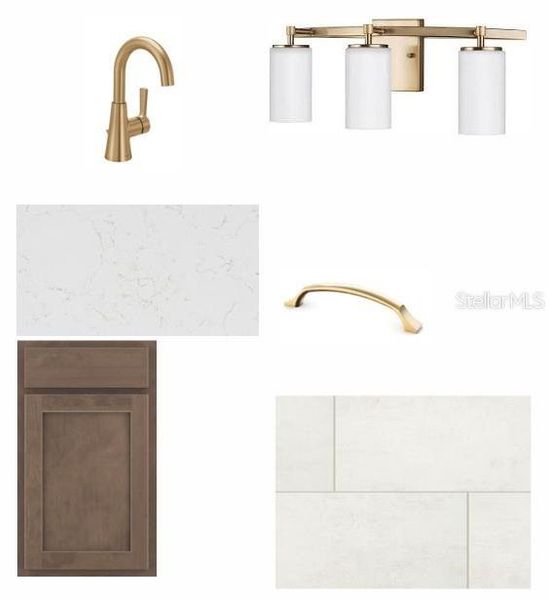 Sample of building materials used in homes in Waterset Bungalow Series, Apollo Beach (Image 4).