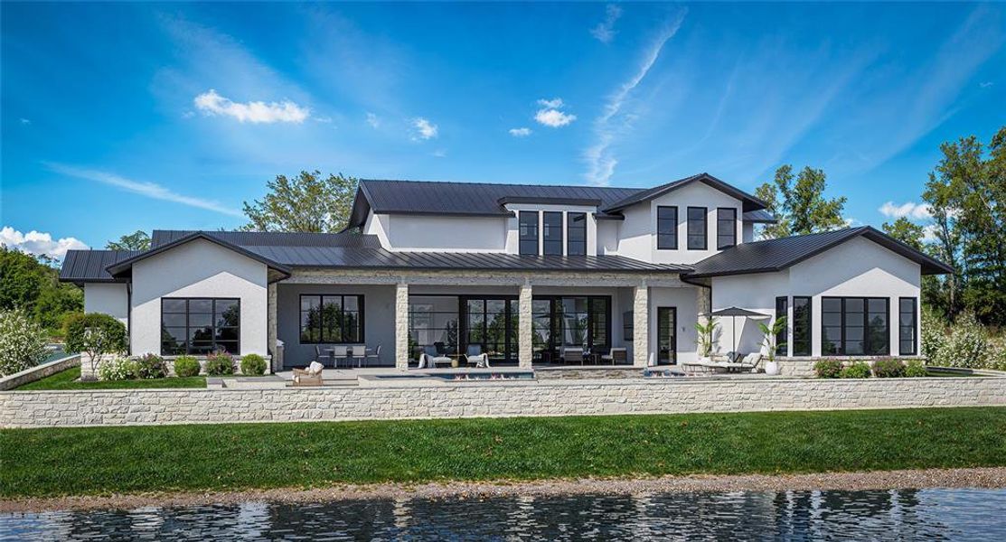 Front exterior of a new home in , Graford, TX, highlighting curb appeal (Image 1). Front exterior of a new home in , Graford, TX, highlighting curb appeal (Image 1).