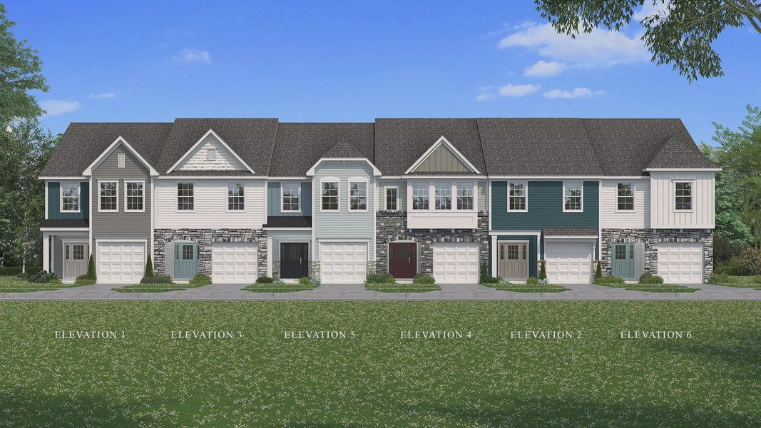 The Litchfield Plan elevations at Leigh Park in Charlotte, NC by DRB Homes The Litchfield Plan elevations at Leigh Park in Charlotte, NC by DRB Homes