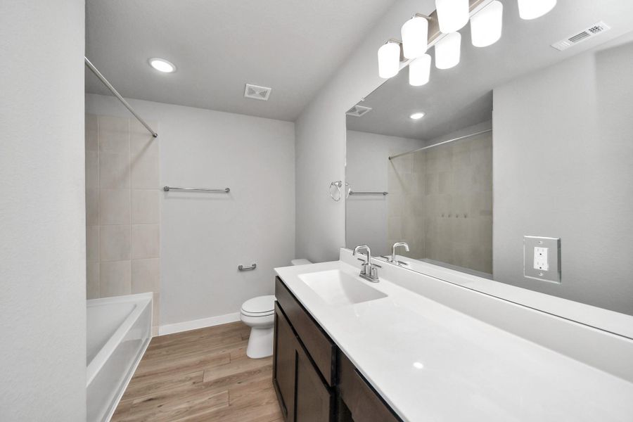Furnished interior view inside a new home in Marvida, Cypress (Image 13).