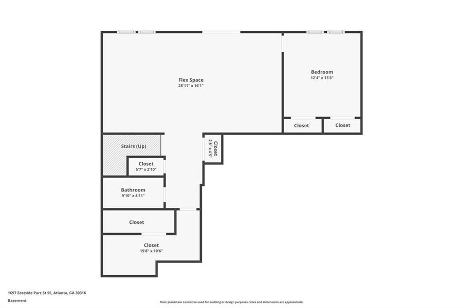 2D floor plan layout of this home in , Atlanta, GA (Image 7).