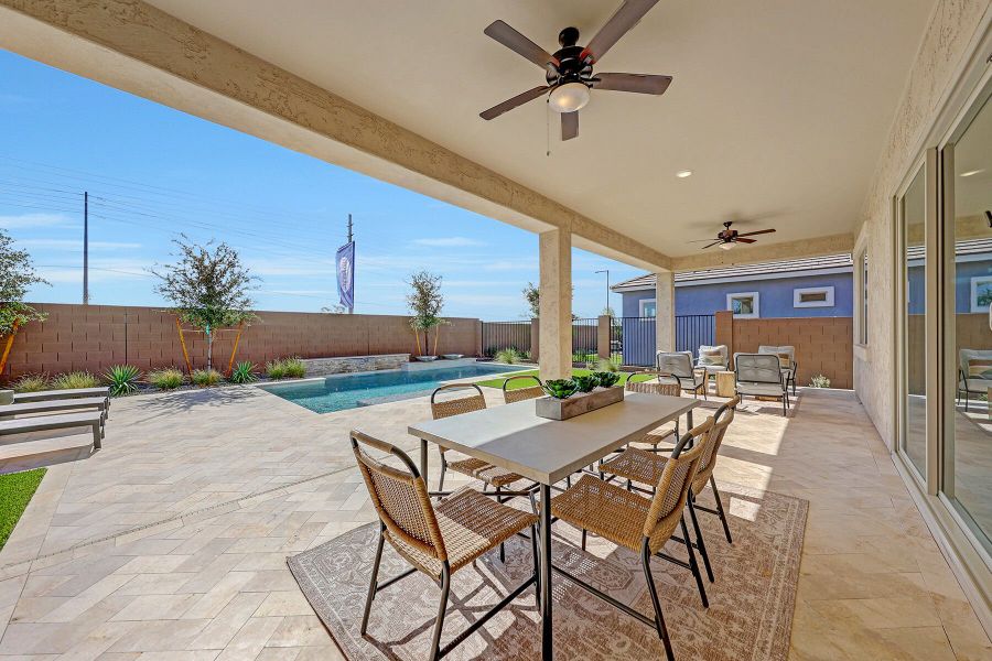 Representative exterior details of a home built from the Crimson by Mattamy Homes in Miravida, Surprise (Image 4).