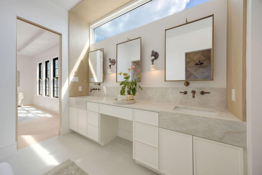 Furnished interior view inside a new home in , Houston (Image 37).