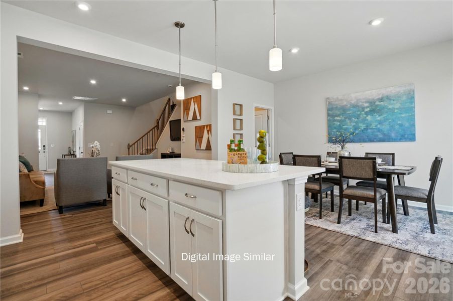 Furnished interior view inside a new home in Bailey Run, Charlotte (Image 10).