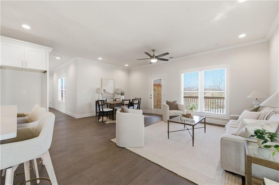 Furnished interior view inside a new home in , Marietta (Image 25).