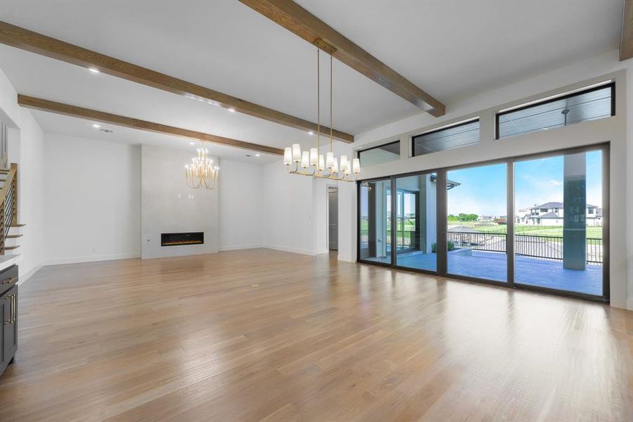 Spacious, unfurnished interior of a new home in The Resort on Eagle Mt. Lake, Fort Worth (Image 29).