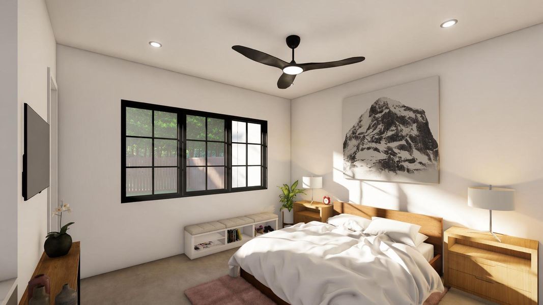 Private entry guest suite with its own entrance and kitchenette, perfect for guests, rental income, or multigenerational living.