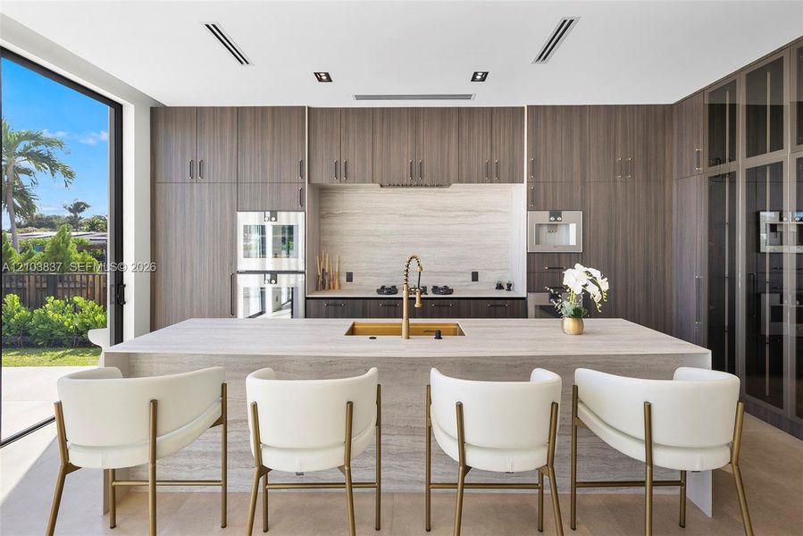 Furnished interior view inside a new home in , Miami (Image 16).