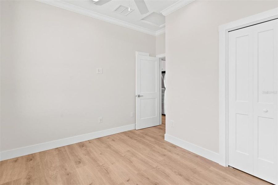 Bedroom 2 with Laminate Plank Flooring