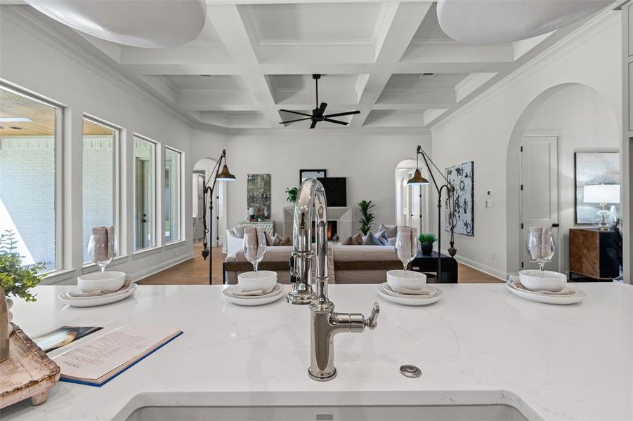 Close-up of interior finishes inside a home in SouthBend Estates, Granbury (Image 21).