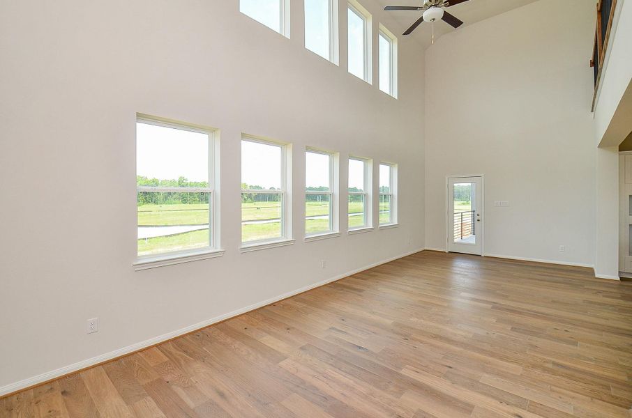 The multiple large windows allows natural light to come through. The multiple large windows allows natural light to come through.