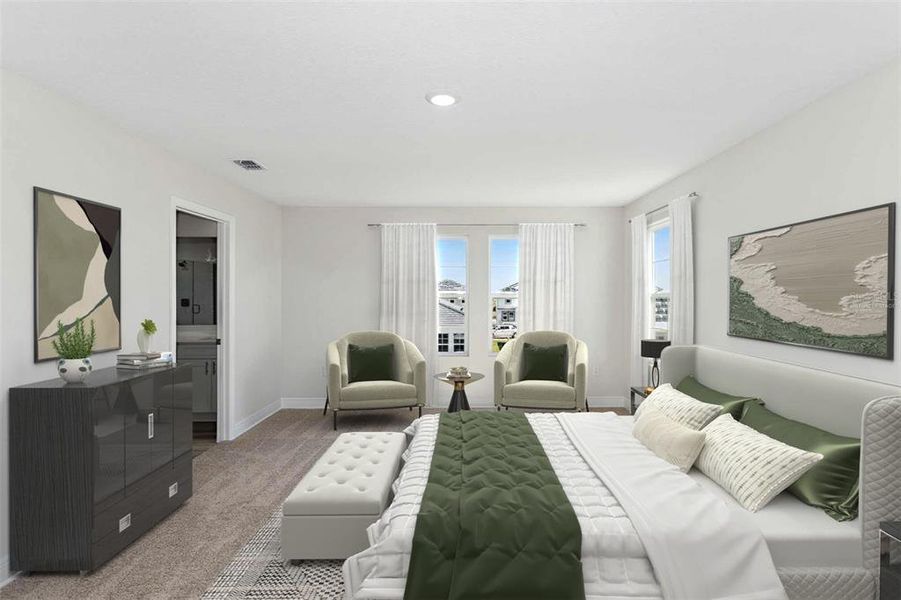 Furnished interior view inside a new home in Pasadena Woods, Wesley Chapel (Image 7).