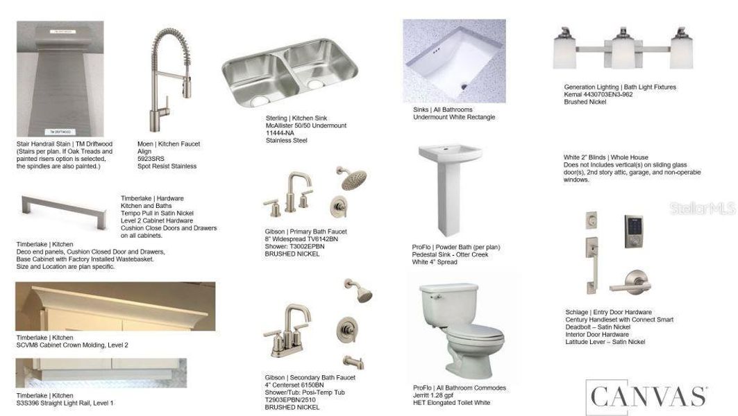 Design Selections -selections are subject