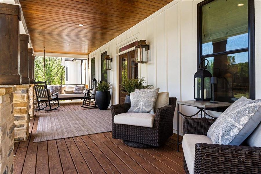 Exterior details and patio area of a home in , Canton (Image 3).