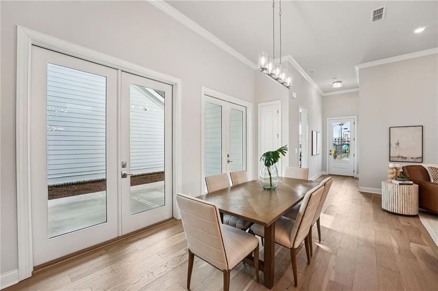 Furnished interior view inside a new home in Promenade at Sawnee Village, Cumming (Image 11).