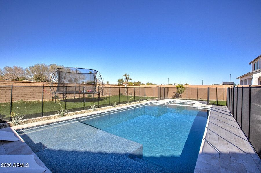 Refreshing Fenced Pool