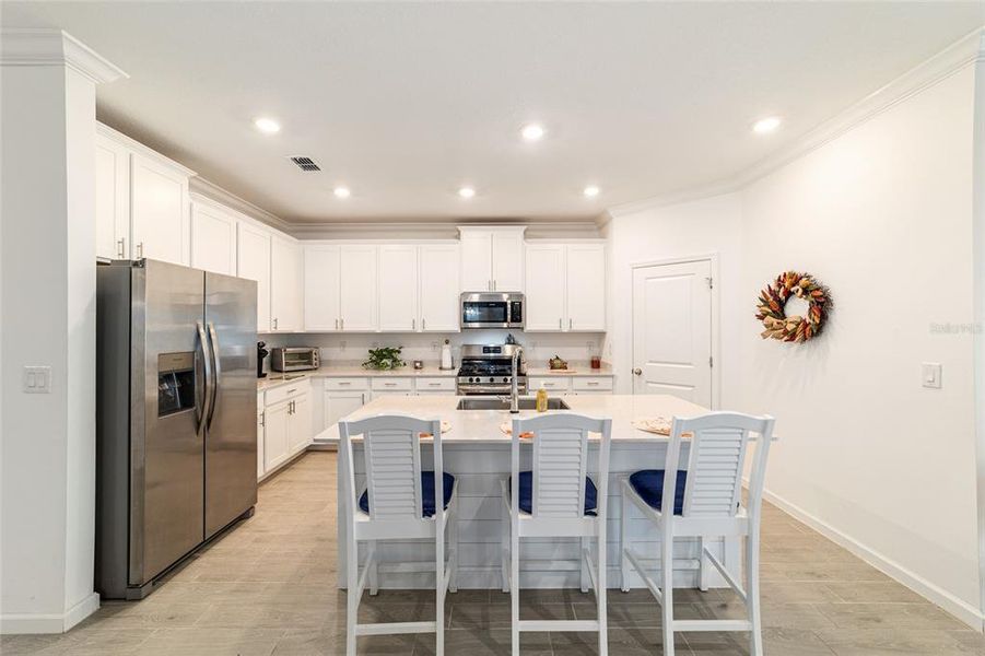 Furnished interior view inside a new home in Country Lane Estates, Williston (Image 9).