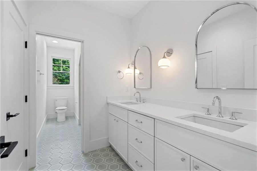 Furnished interior view inside a new home in , Brookhaven (Image 34).