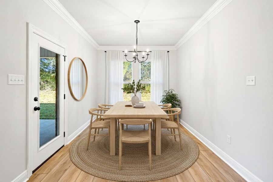 Front exterior of a new home in Eagle Pointe, Pensacola, FL, highlighting curb appeal (Image 15).