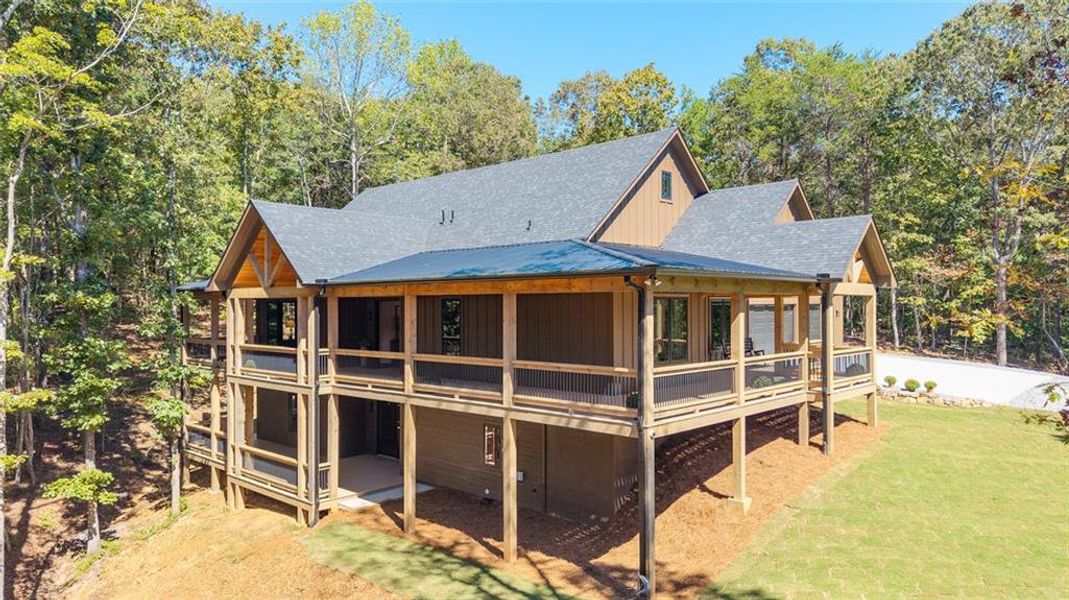 Exterior details and patio area of a home in , Talking Rock (Image 29).
