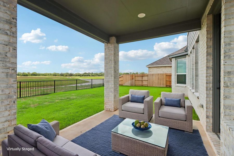Exterior details and patio area of a home in Kingdom Heights, Rosenberg (Image 25). Exterior details and patio area of a home in Kingdom Heights, Rosenberg (Image 25).