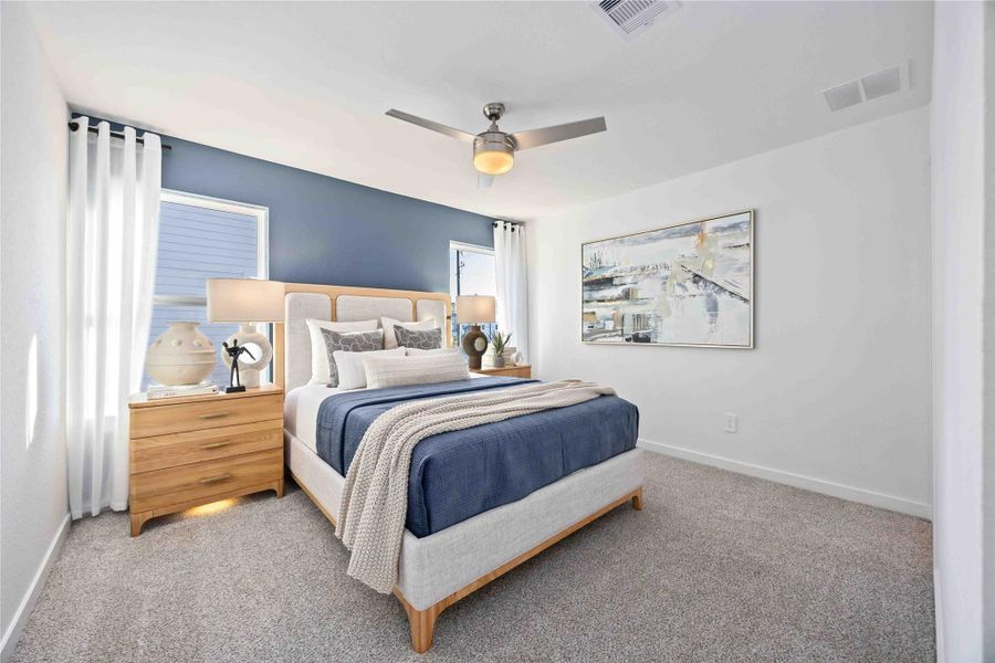 Furnished interior view inside a new home in Wheatley Oaks, Houston (Image 8).